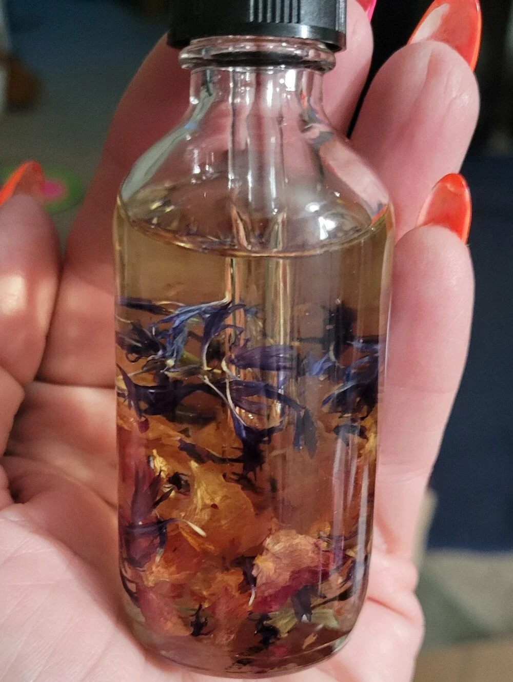 Mediterra Radiance Cornflower Rose Almond Body Oil With Crystals